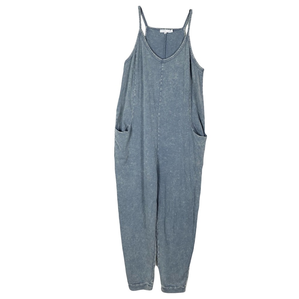 Sincerely Jules Blue Acid Wash Hotshot Jumpsuit One Piece Large